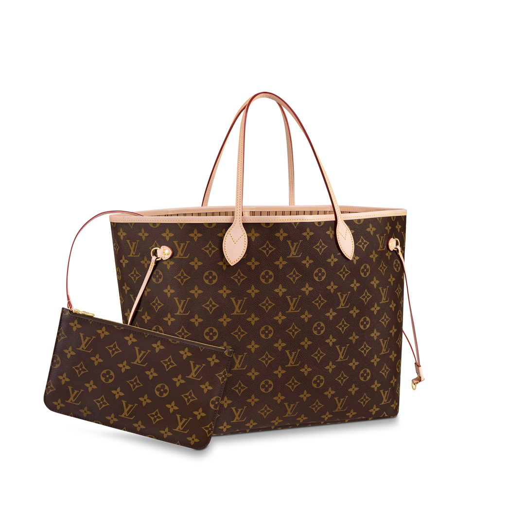 Louis Vuitton NEVERFULL GM Monogram Handbag M40990 Beige